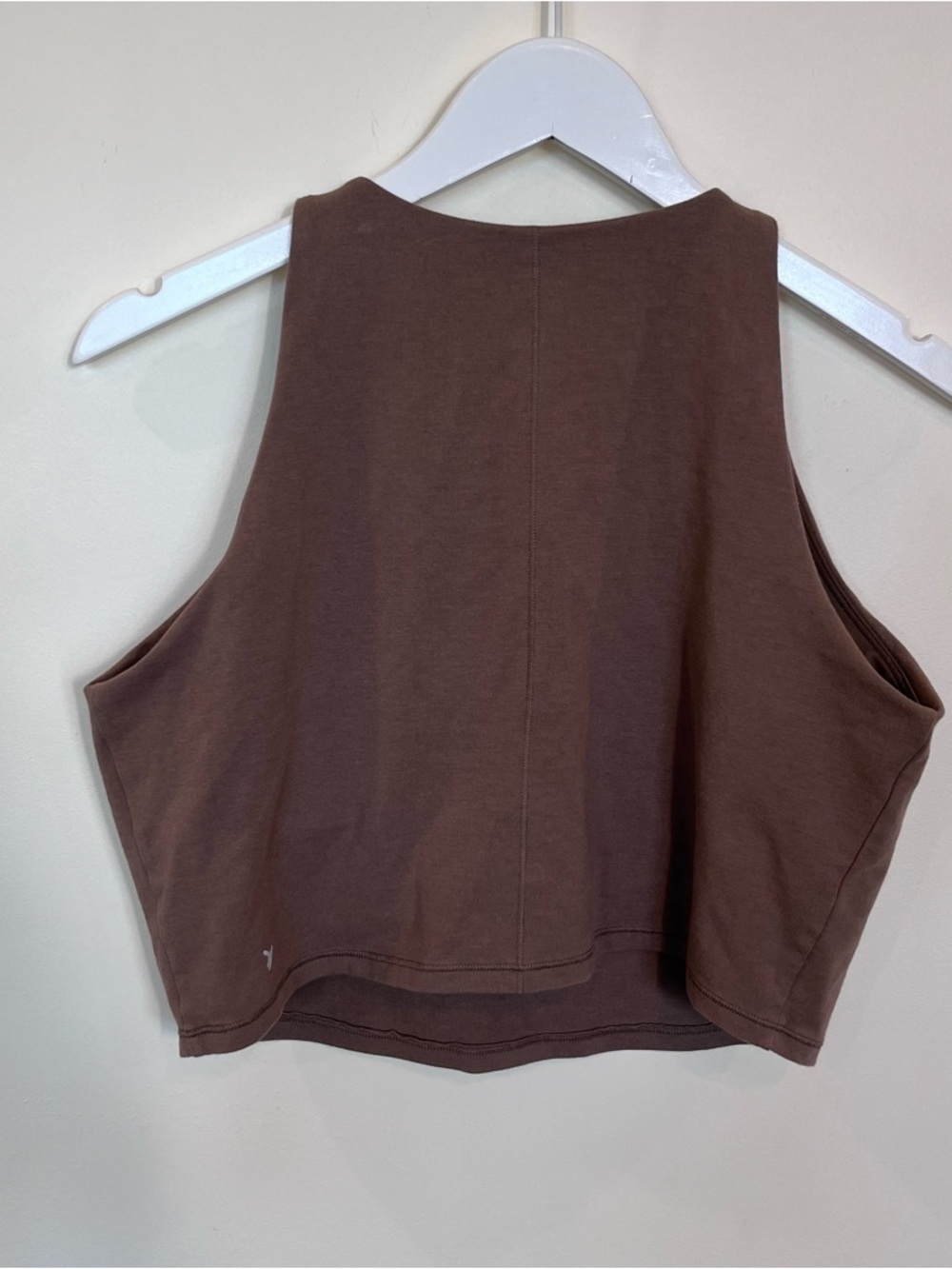 Old Navy Active Powerchill Cropped Tank Brown Womens Xl Go Dry - Picture 4 of 6